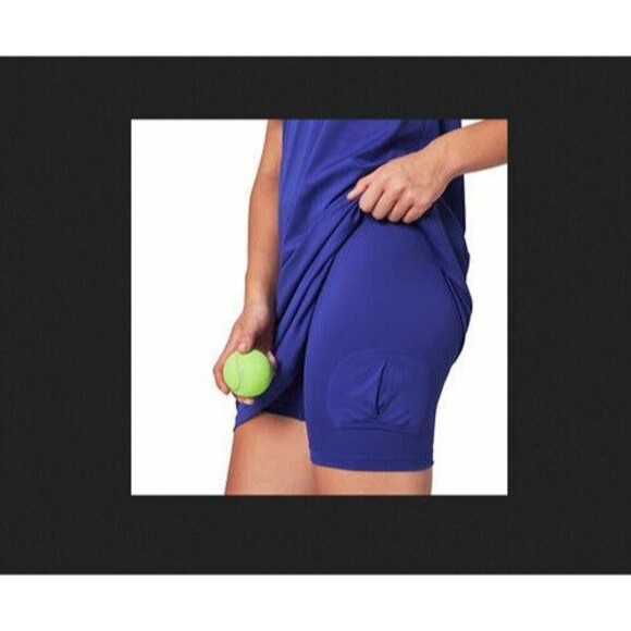 NWT Mondetta Women's Everyday 2-IN-1 Tennis Dress + Short, Blue, Size M - Picture 3 of 6